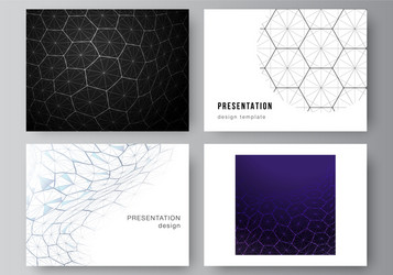 layout presentation slides design vector image