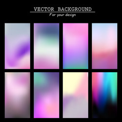 Abstract blurred backgrounds vector