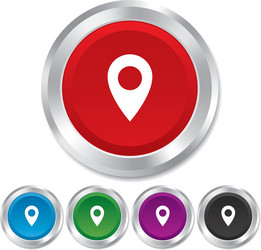 map pointer icon gps location symbol vector