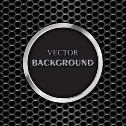 Silver and black metallic background Royalty Free Vector