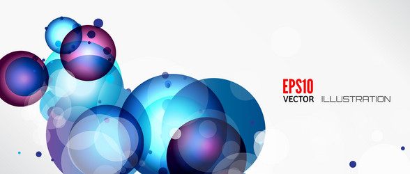 abstract background with round elements vector image