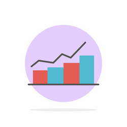 growth chart flowchart graph increase progress vector image