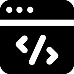 web coding vector image