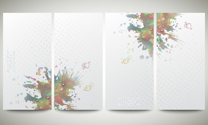 abstract hand drawn watercolor background vector