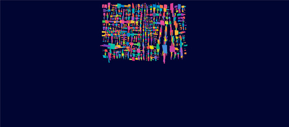 Abstract art - random geometry shapes generative vector