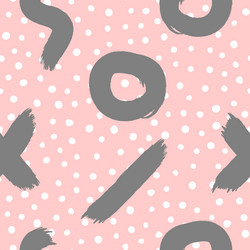 abstract seamless pattern with geometric elements vector image