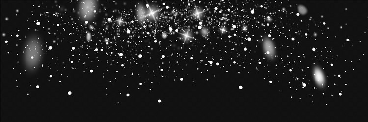 snowfall snowflakes in different shapes and forms vector image