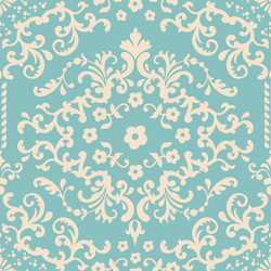Ikat damask blue Royalty Free Vector Image - VectorStock