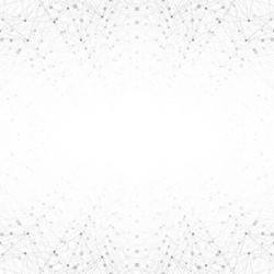 geometric abstract background with connected line vector image