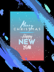 horizontal background frame with text and brush vector image