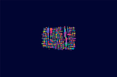 abstract art - random geometry shapes generative vector image
