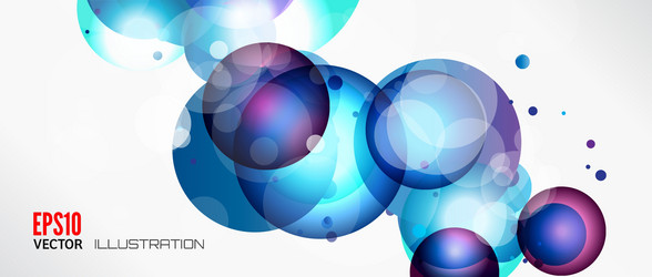abstract background with round elements vector image