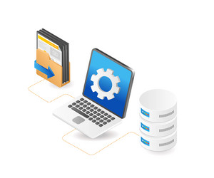 Process database server computer vector