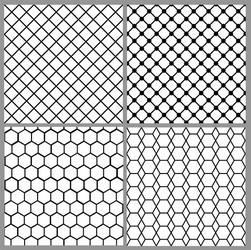 Intricate Net Patterns vector image