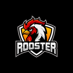 Rooster Sport Mascot Logo Vector Image