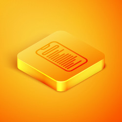isometric line computer api interface icon vector image