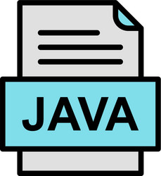 java file document icon vector image