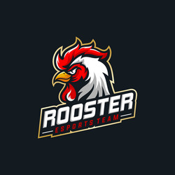 Rooster Sport Mascot Logo Vector Image