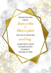 wedding luxury invitation Vector Image