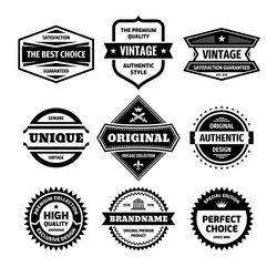 business badges set in retro design style Vector Image