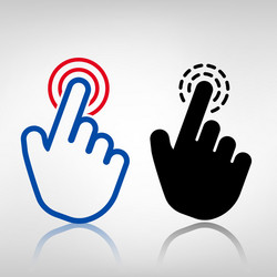 Click Button Icon vector image
