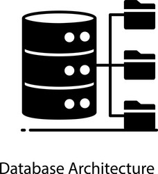 database architecture vector
