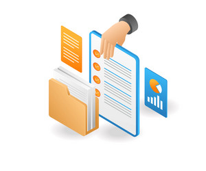 security analysis checklist data vector image