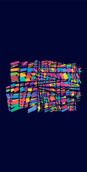 abstract art - random geometry shapes generative vector image