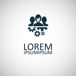 support team icon for web and ui on white vector image