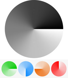 Circular elements with transparency opacity mask vector