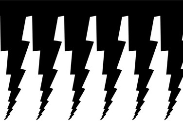lightning bolt - abstract geometric pattern vector image