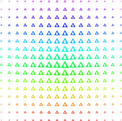 caution shape halftone spectral pattern vector image