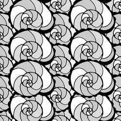 pattern with shells vector