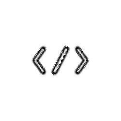 coding line icon simple style lessons vector image