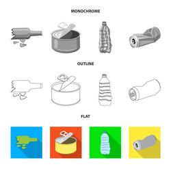 isolated object of dump and sort symbol set vector image