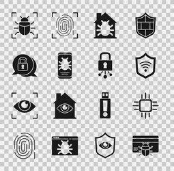 set system bug in credit card processor vector image