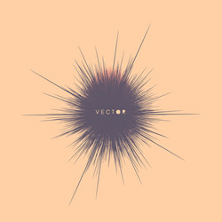 3d abstract element with prickles futuristic vector image