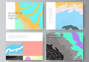 layout presentation slides design vector image