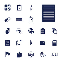 note icons vector