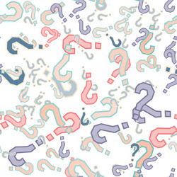 quiz seamless pattern question marks doubt faq vector image