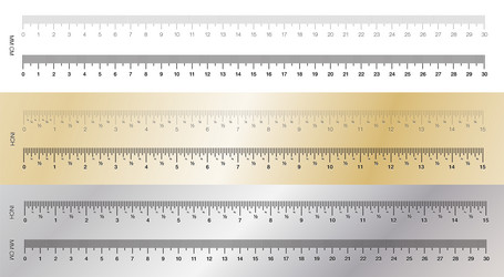 ruler measuring scale markup for rulers vector image
