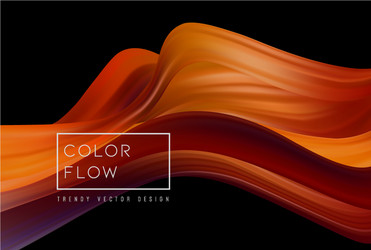 Abstract colorful background color flow vector