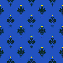 elegant rich pattern with damask motif vector image