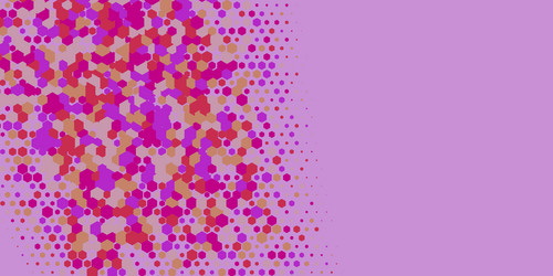geometric multi size hexagon with color vector