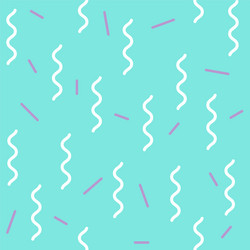 memphis seamless pattern with geometric element vector image