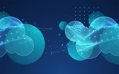 modern science or technology abstract background vector image