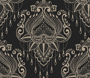abstract floral pattern element vector image
