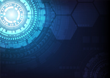hi-tech digital data connection system vector image