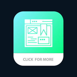 layout web design website mobile app button vector image