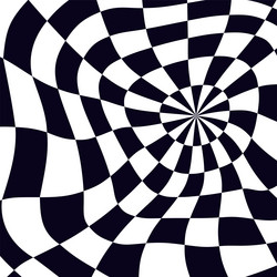 psychedelic checkerboard pattern vector image